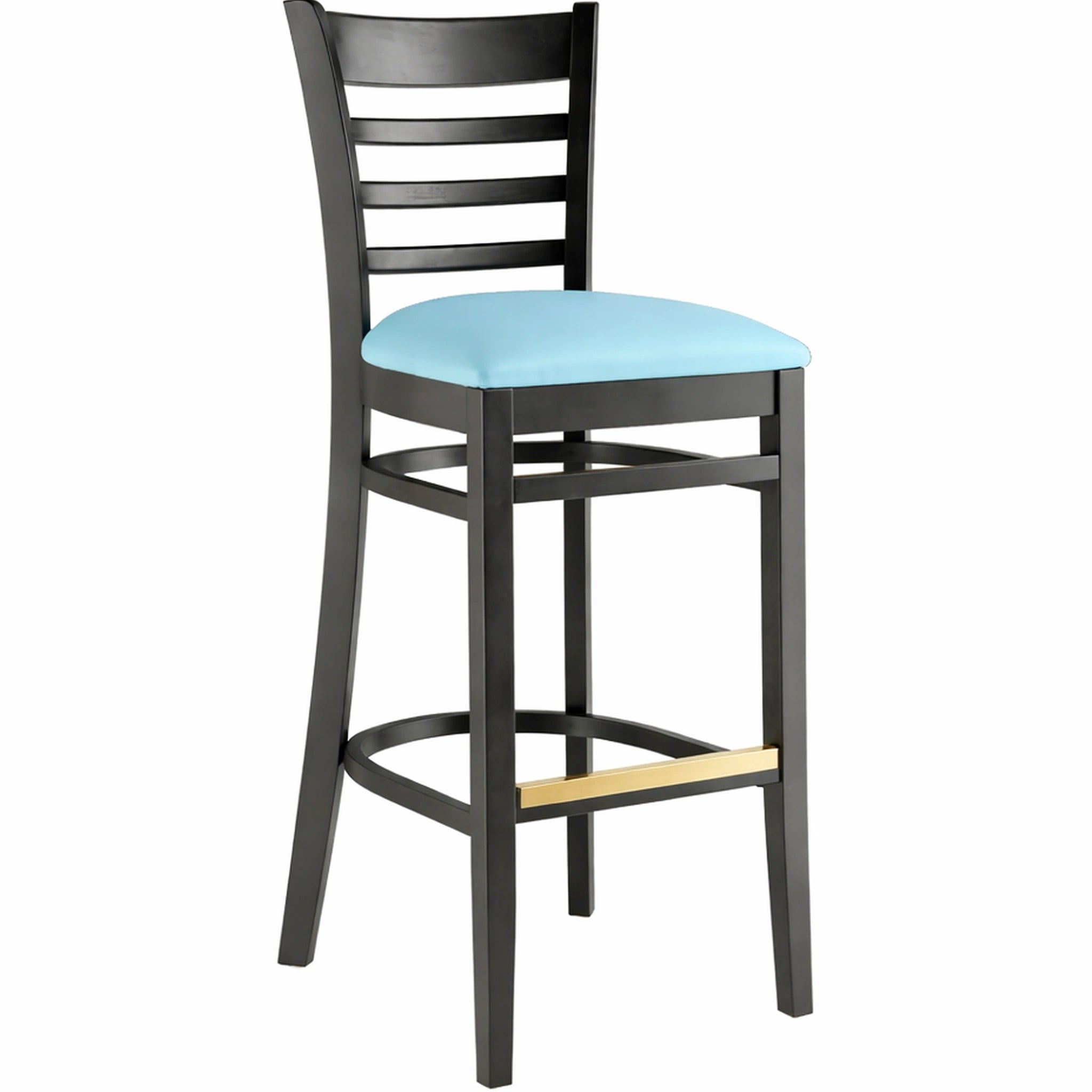 Wood Ladder Back Bar Stool