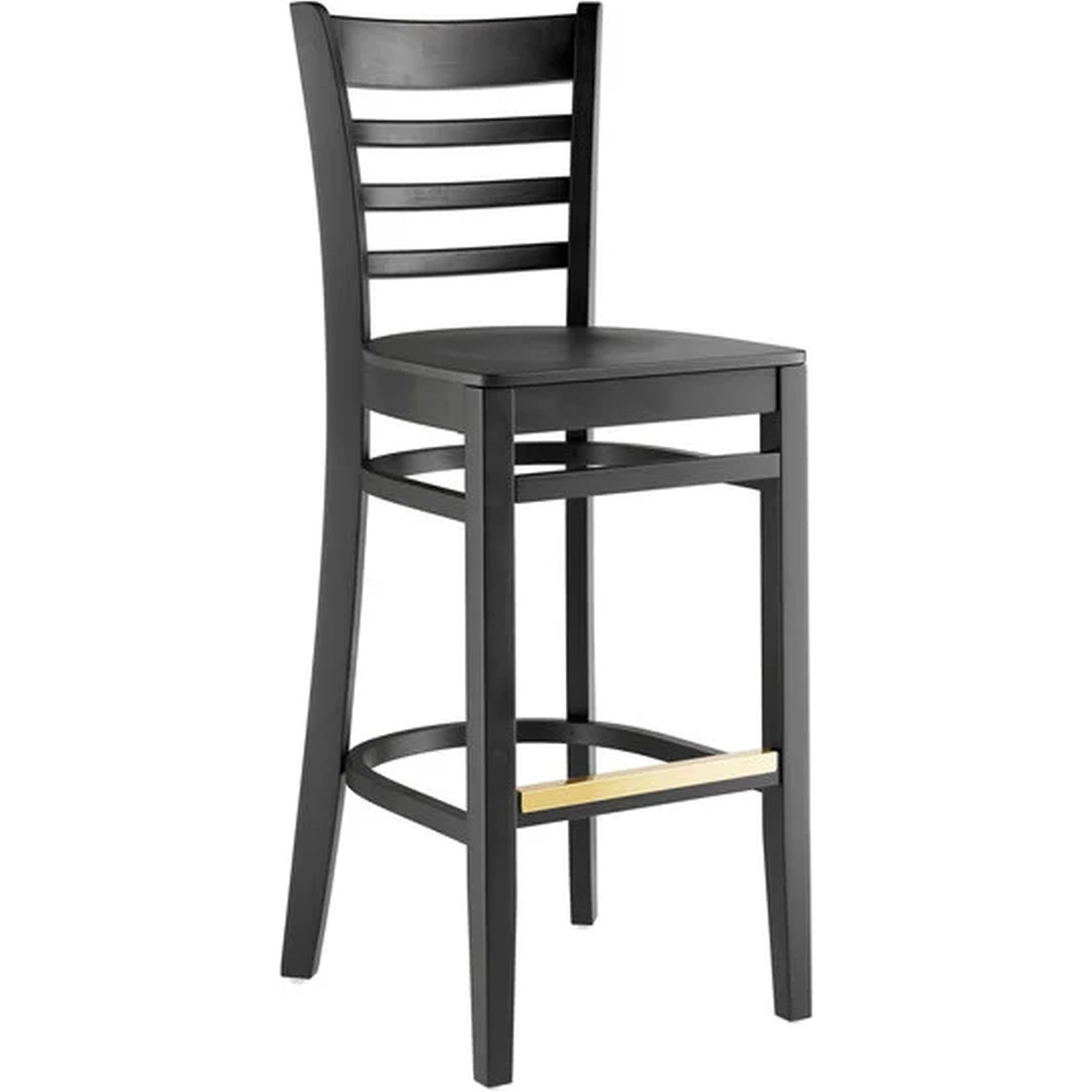 Wood Ladder Back Bar Stool