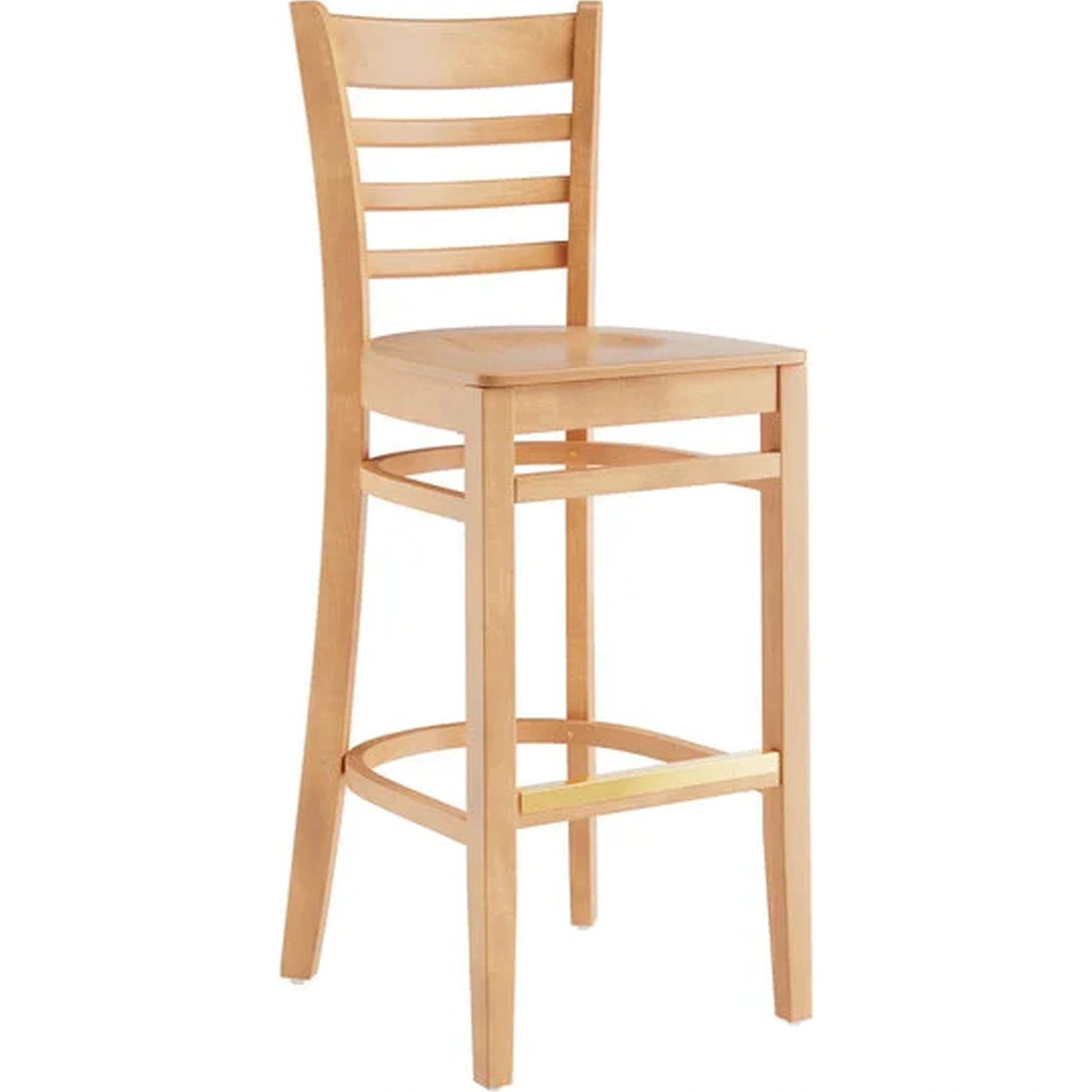 Wood Ladder Back Bar Stool