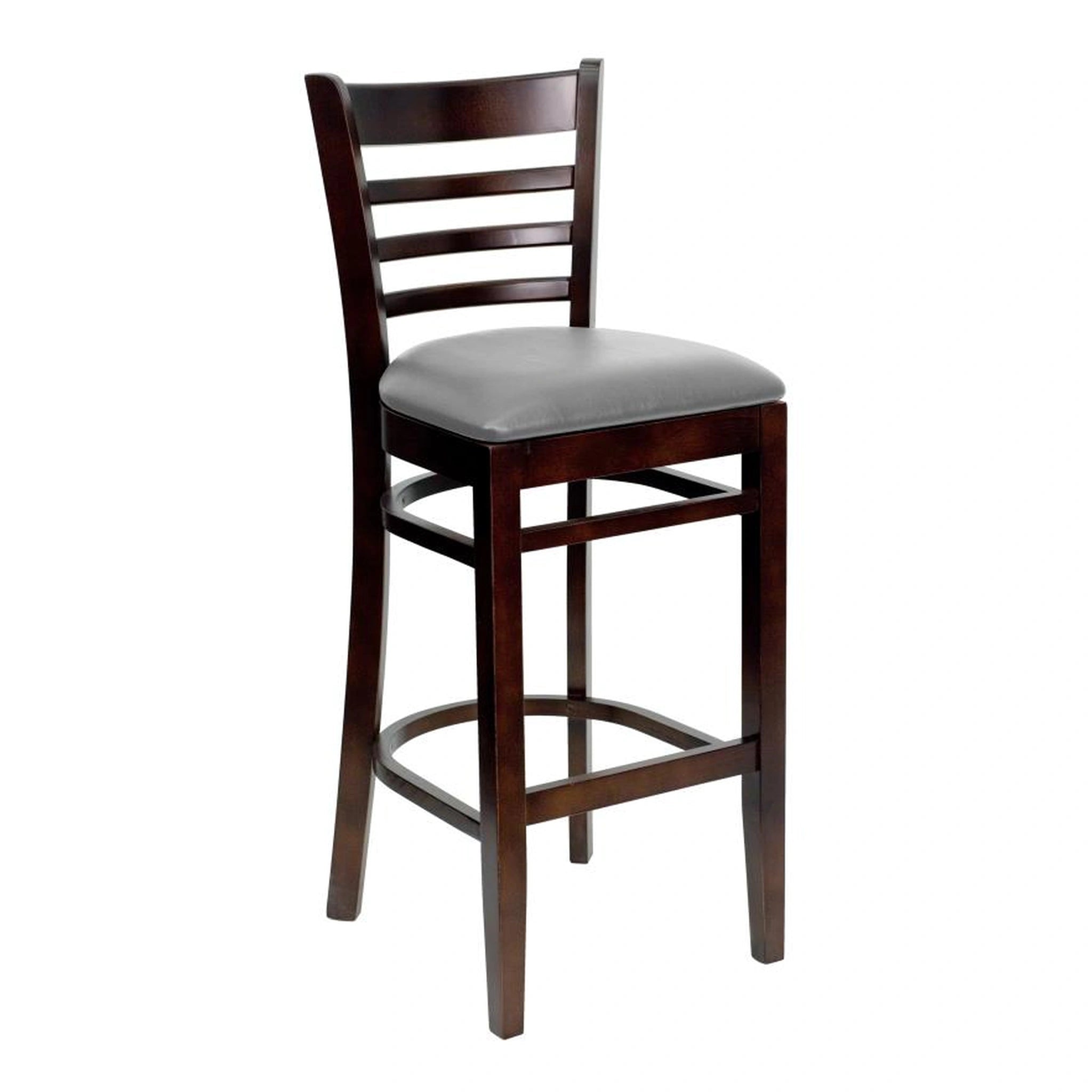 Wood Ladder Back Bar Stool